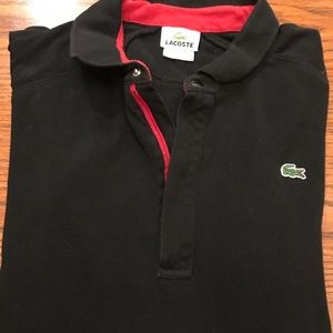 Lacoste Polo Size 5 With Neck Zip